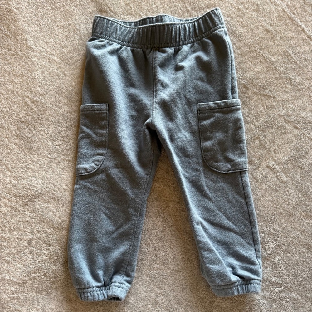 Carter's Toddler Light Blue Cargo Jogger Pants Size 2T Pull-On - E547